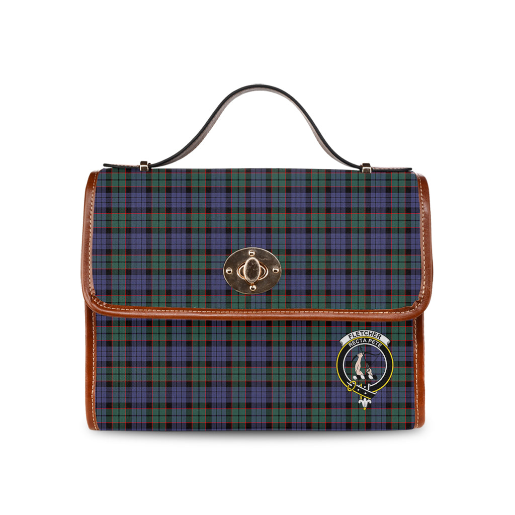 fletcher-modern-tartan-leather-strap-waterproof-canvas-bag-with-family-crest