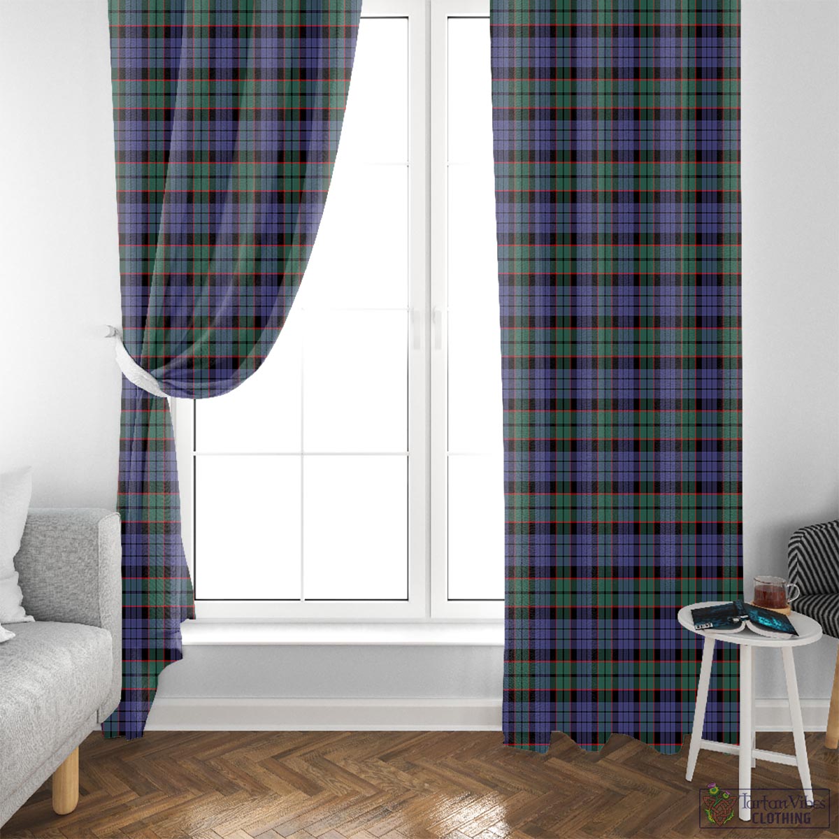 Fletcher Modern Tartan Window Curtain