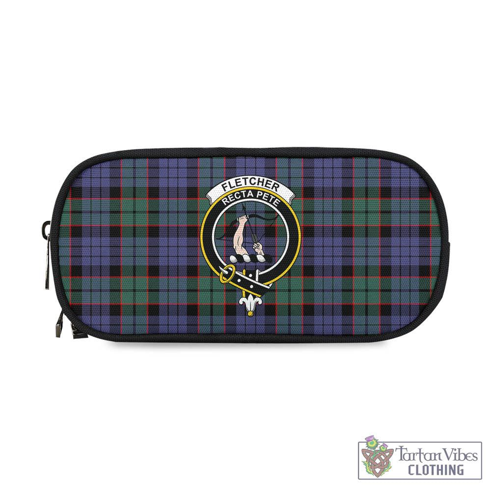 Tartan Vibes Clothing Fletcher Modern Tartan Pen and Pencil Case with Family Crest