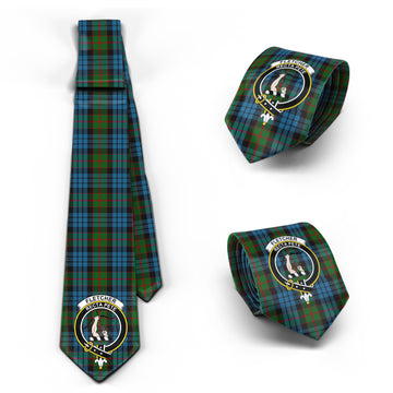 Fletcher of Dunans Tartan Classic Necktie with Family Crest