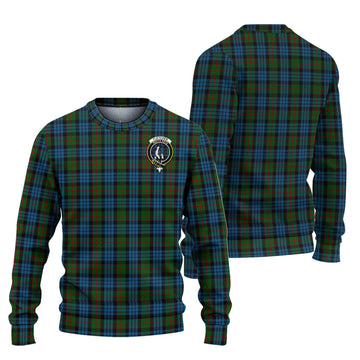 Fletcher of Dunans Tartan Ugly Sweater with Family Crest