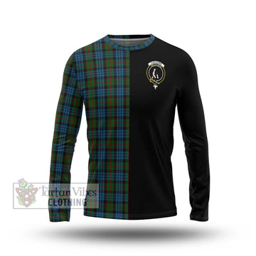 Fletcher of Dunans Tartan Long Sleeve T-Shirt with Family Crest and Half Of Me Style