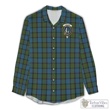 Fletcher of Dunans Tartan Women's Casual Shirt with Family Crest