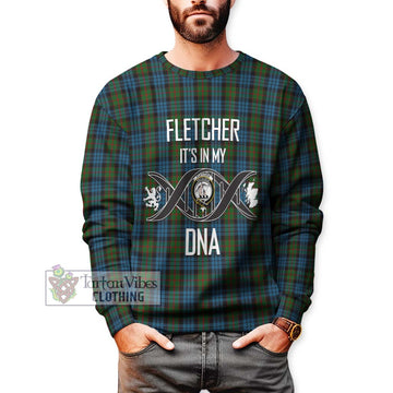 Fletcher of Dunans Tartan Sweatshirt with Family Crest DNA In Me Style