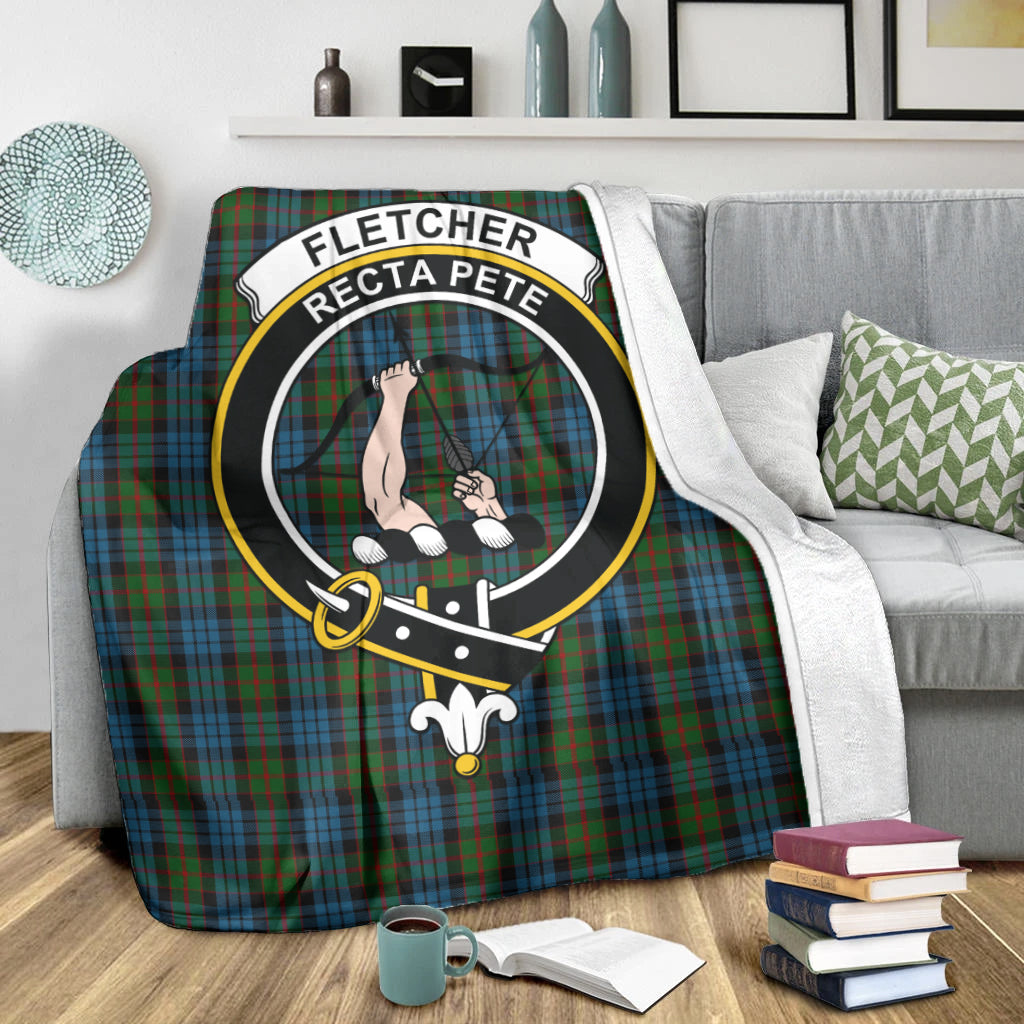 fletcher-of-dunans-tartab-blanket-with-family-crest