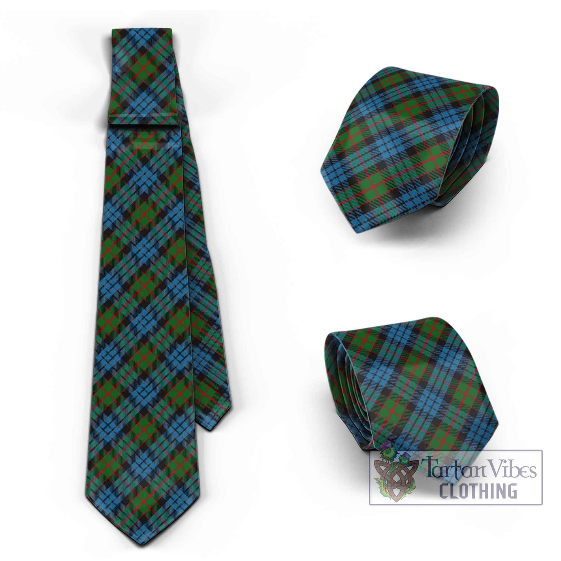 Tartan Vibes Clothing Fletcher of Dunans Tartan Classic Necktie Cross Style