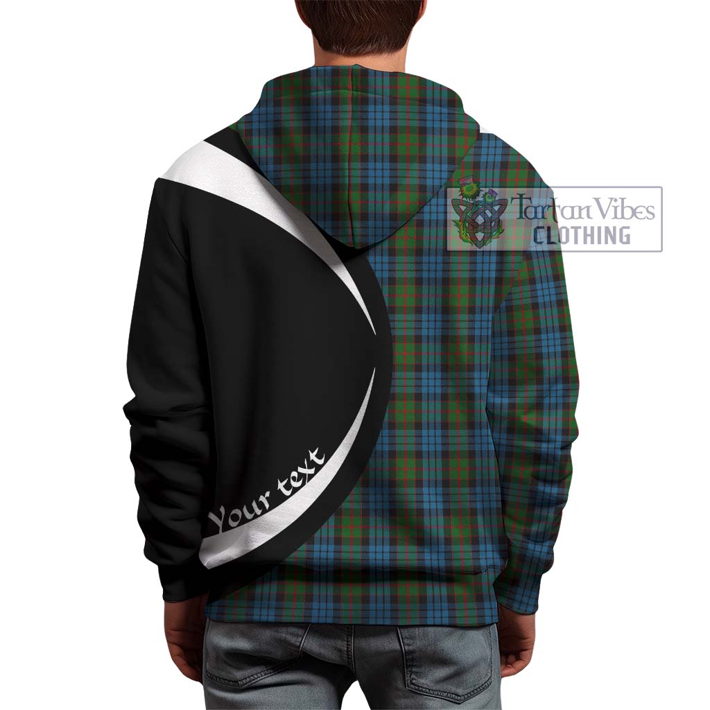 Tartan Vibes Clothing Fletcher of Dunans Tartan Hoodie with Family Crest Circle Style