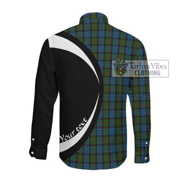 Fletcher of Dunans Tartan Long Sleeve Button Up with Family Crest Circle Style