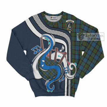 Fletcher of Dunans Tartan Sweatshirt with Epic Bagpipe Style