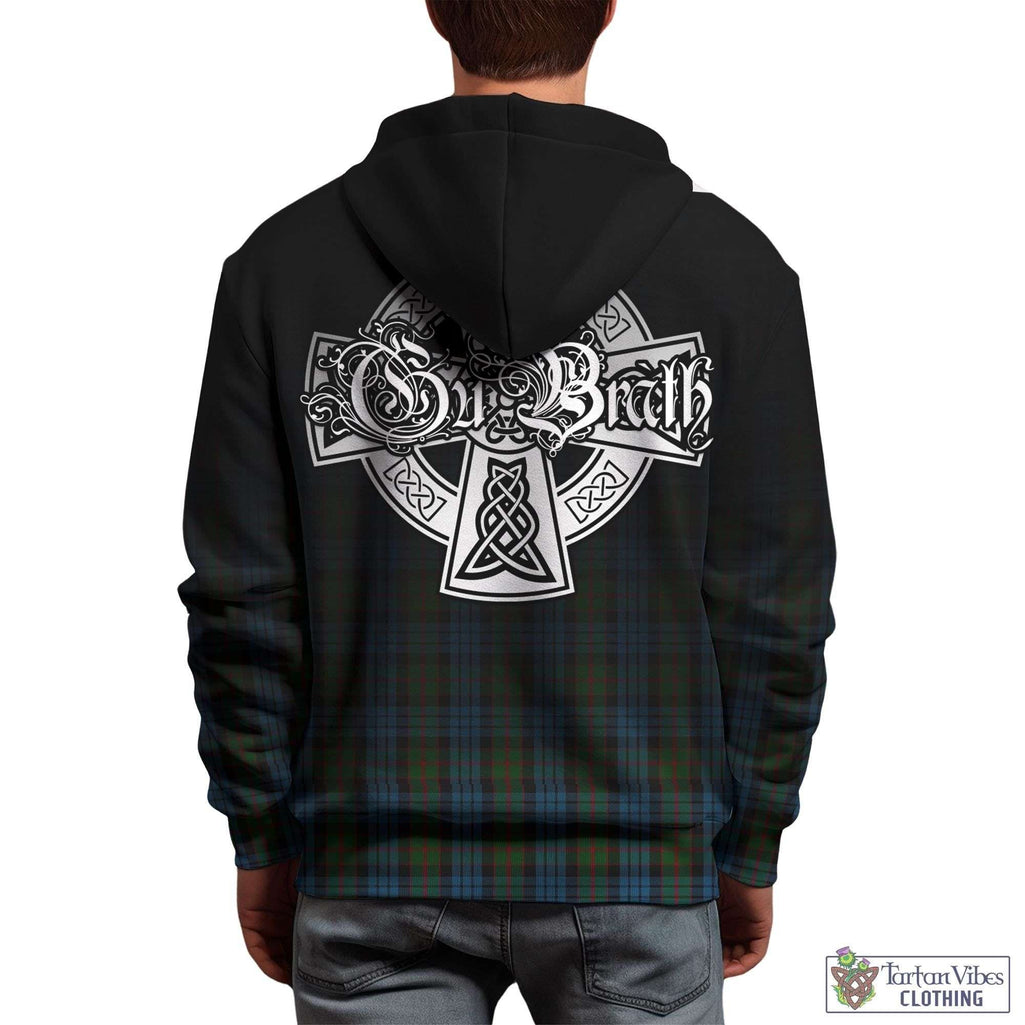 Tartan Vibes Clothing Fletcher of Dunans Tartan Hoodie Featuring Alba Gu Brath Family Crest Celtic Inspired