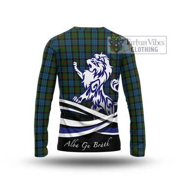 Fletcher of Dunans Tartan Long Sleeve T-Shirt with Alba Gu Brath Regal Lion Emblem