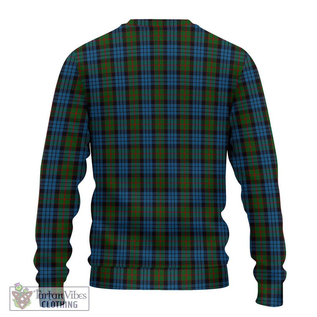 Fletcher of Dunans Tartan Knitted Sweater with Family Crest DNA In Me Style - Tartanvibesclothing Shop