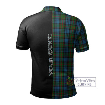 Fletcher of Dunans Tartan Polo Shirt with Family Crest and Half Of Me Style