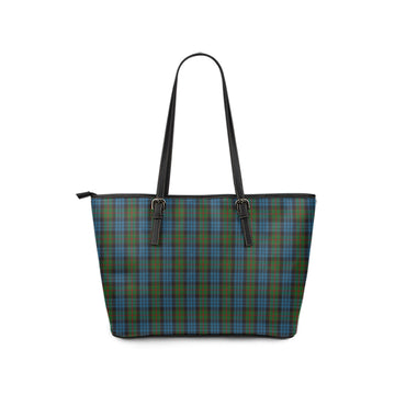 Fletcher of Dunans Tartan Leather Tote Bag