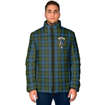 Fletcher of Dunans Tartan Padded Jacket with Family Crest