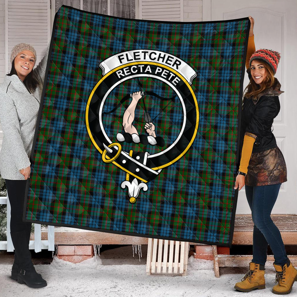 fletcher-of-dunans-tartan-quilt-with-family-crest