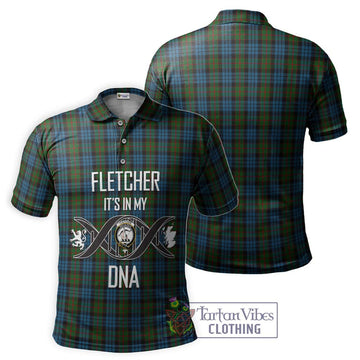 Fletcher of Dunans Tartan Polo Shirt with Family Crest DNA In Me Style