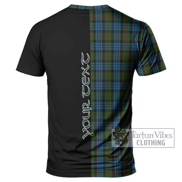 Fletcher of Dunans Tartan T-Shirt with Family Crest and Half Of Me Style