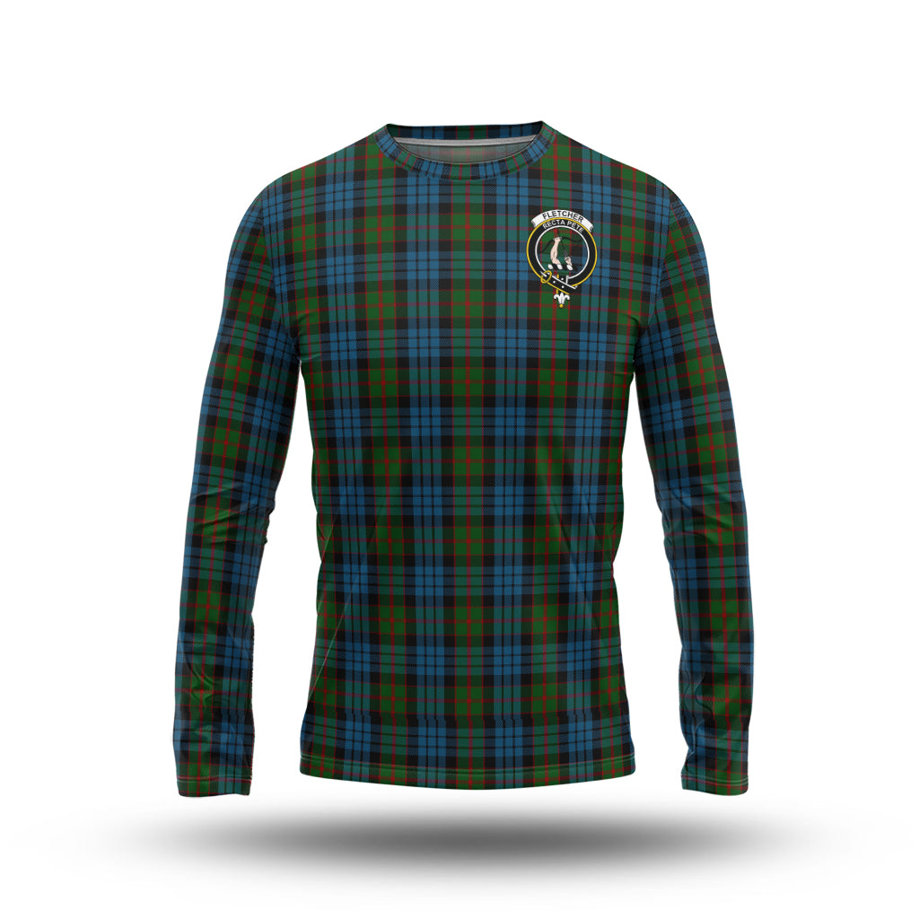 fletcher-of-dunans-tartan-long-sleeve-t-shirt-with-family-crest