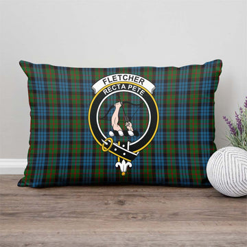 Fletcher of Dunans Tartan Pillow Cover with Family Crest