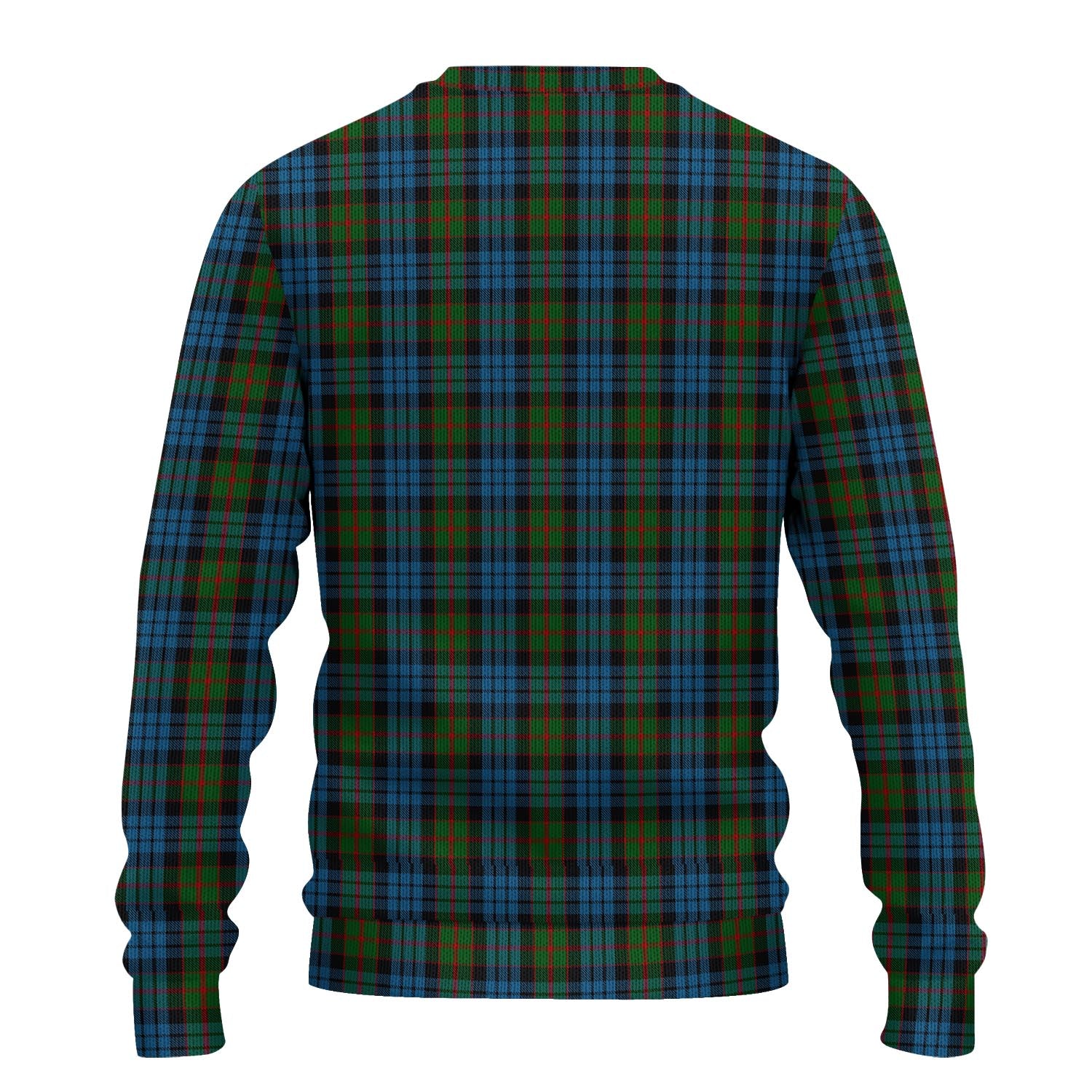 Fletcher of Dunans Tartan Knitted Sweater with Family Crest - Tartanvibesclothing