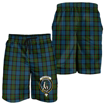 Fletcher of Dunans Tartan Mens Shorts with Family Crest