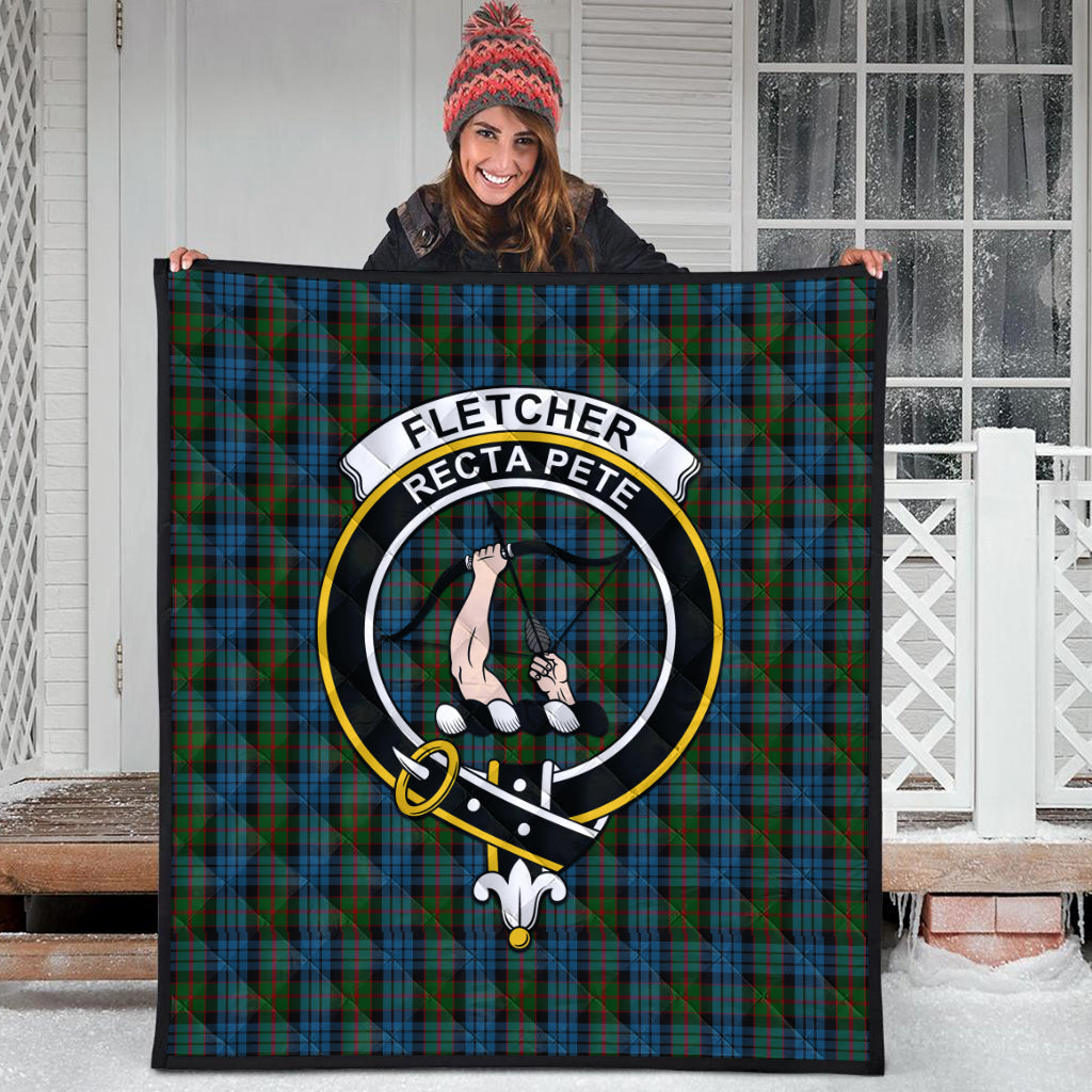 fletcher-of-dunans-tartan-quilt-with-family-crest