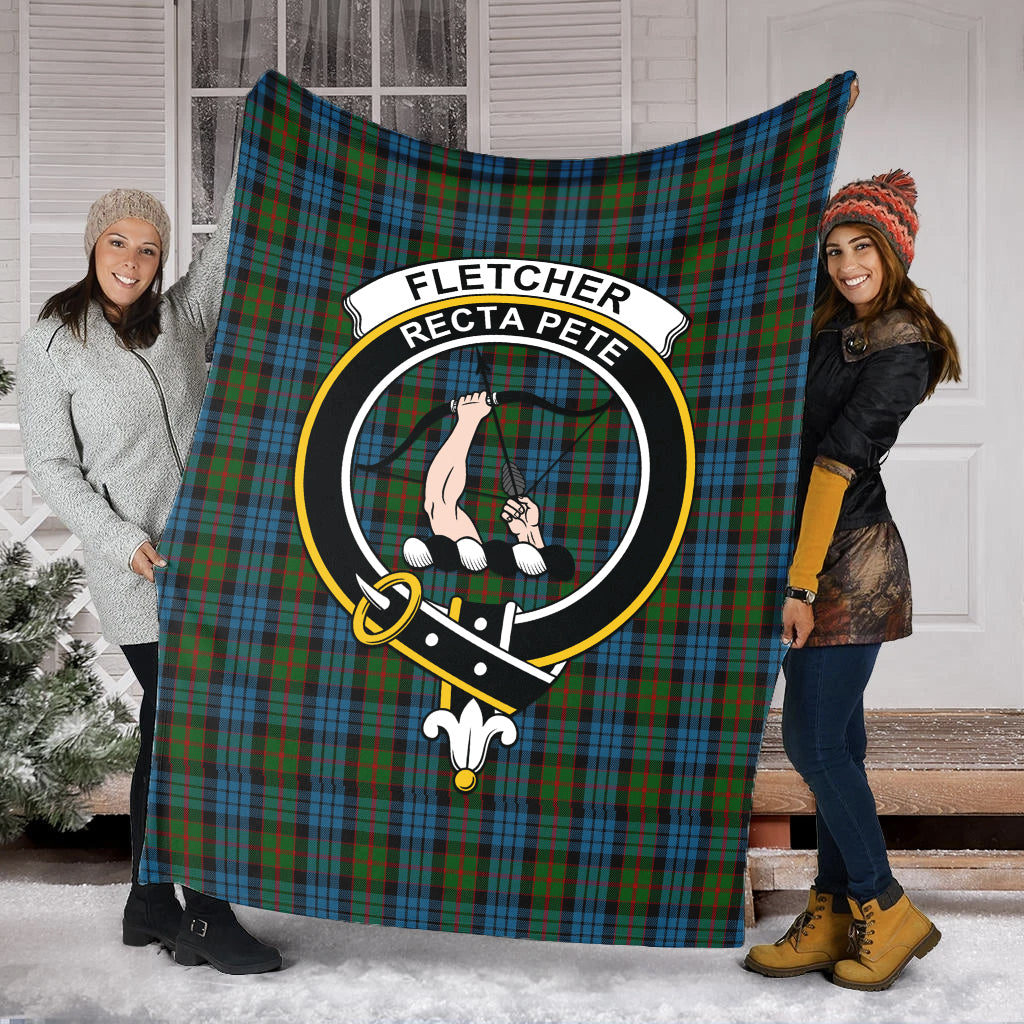 fletcher-of-dunans-tartab-blanket-with-family-crest