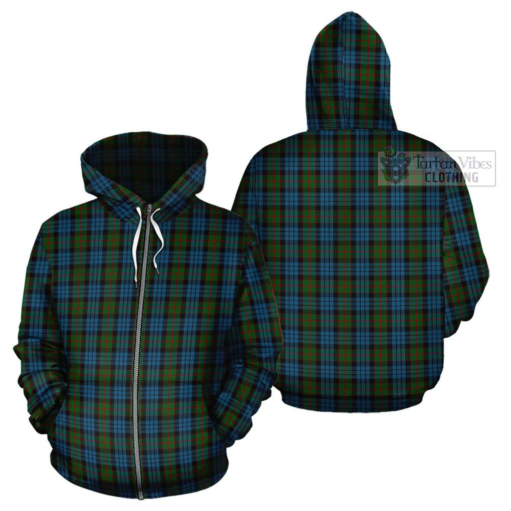 Fletcher of Dunans Tartan Cotton Hoodie Zip Hoodie - Tartan Vibes Clothing