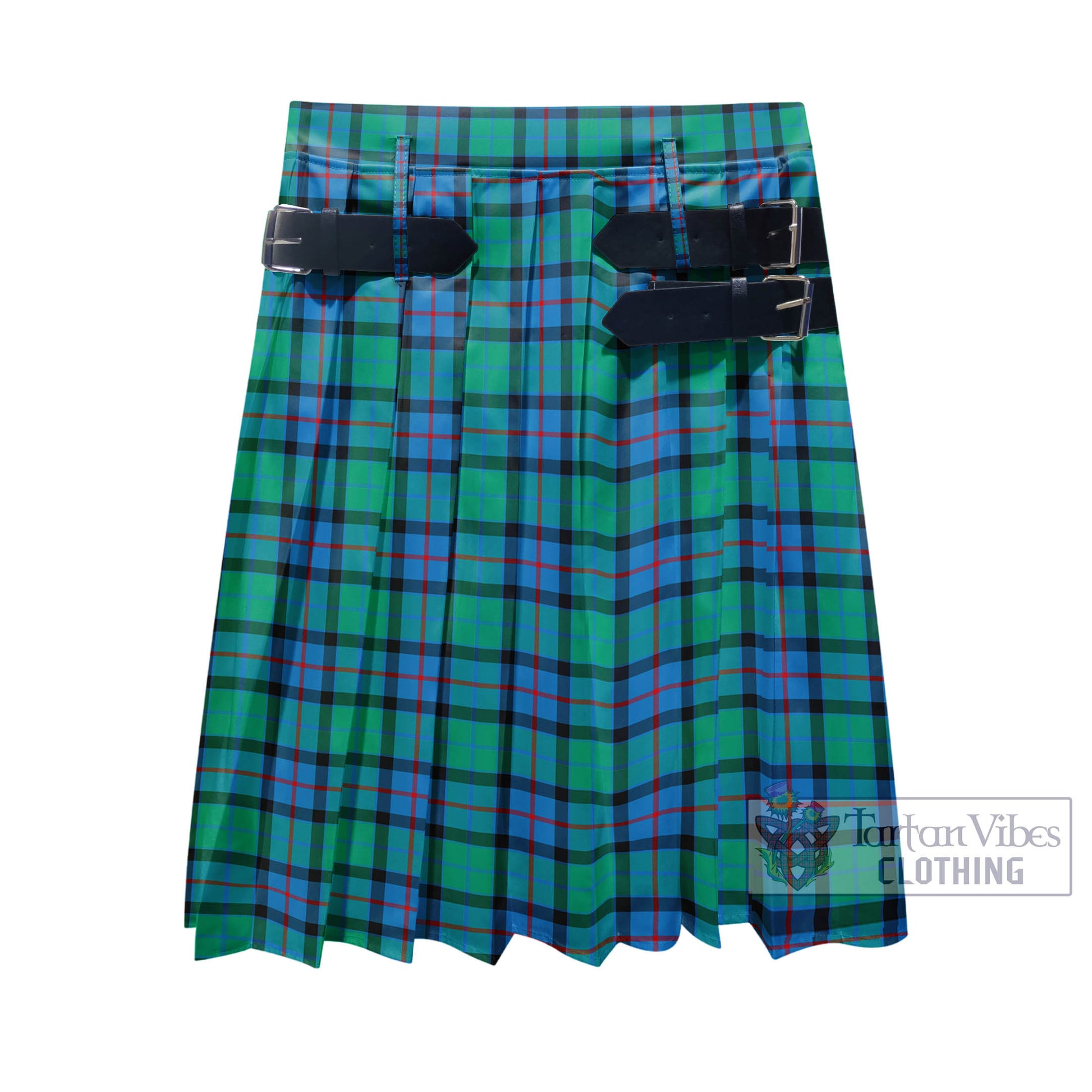 Tartan Vibes Clothing Flower Of Scotland Tartan Men's Pleated Skirt - Fashion Casual Retro Scottish Style