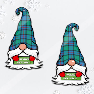 Flower Of Scotland Gnome Christmas Ornament with His Tartan Christmas Hat