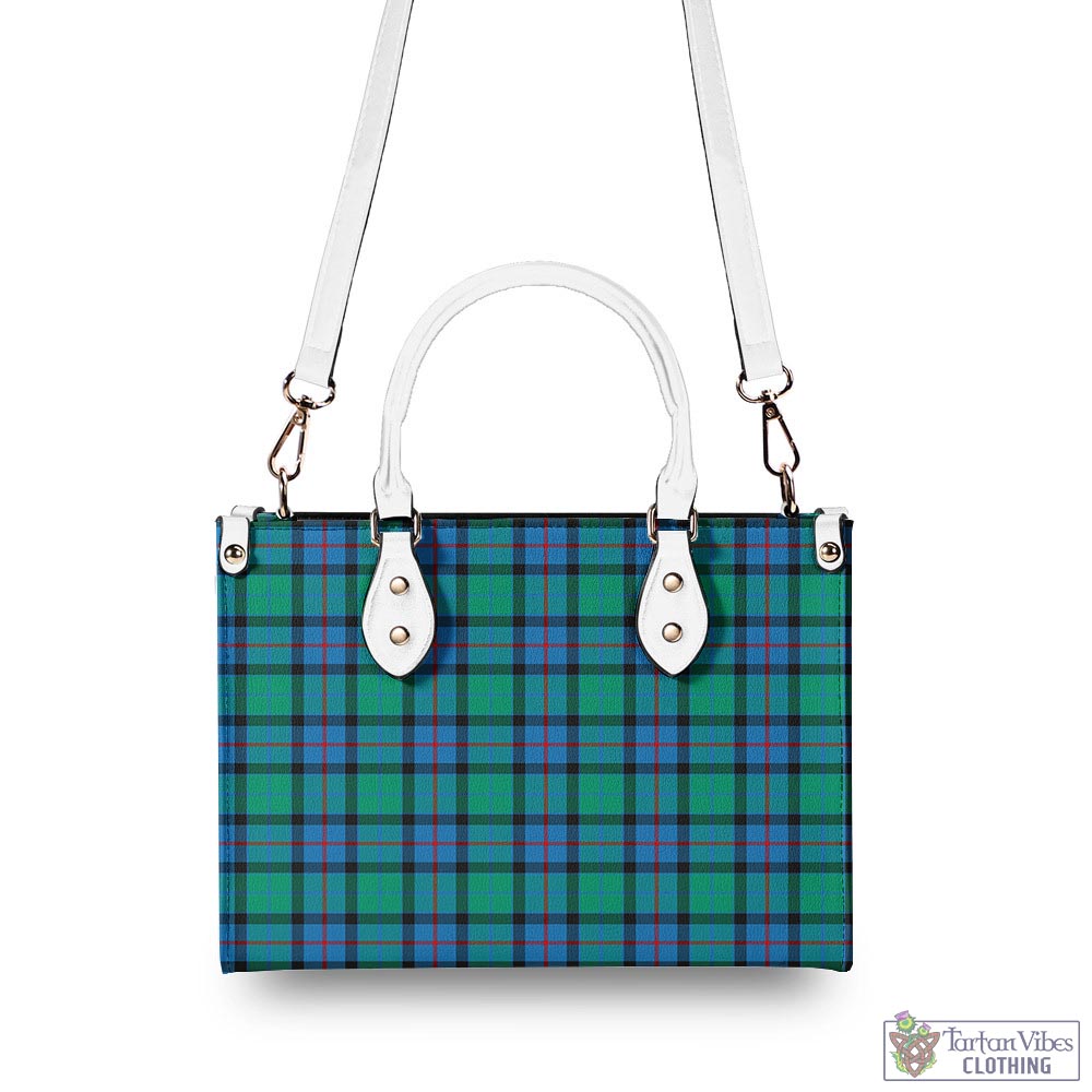 Tartan Vibes Clothing Flower Of Scotland Tartan Luxury Leather Handbags