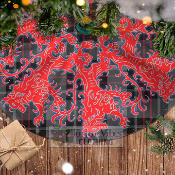 Flynn Tartan Christmas Tree Skirt Lion Rampant Style