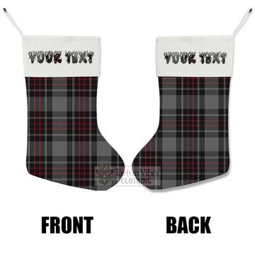 Flynn Tartan Christmas Stocking with Personalized Text