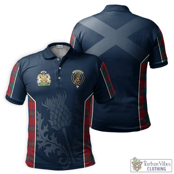 Fotheringhame Modern Tartan Men's Polo Shirt with Family Crest and Scottish Thistle Vibes Sport Style Kid - Tartan Vibes Clothing