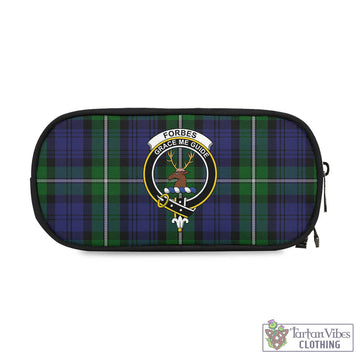 Forbes Tartan Pen and Pencil Case with Family Crest