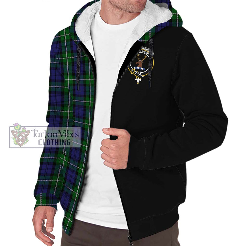 Forbes Tartan Sherpa Hoodie with Family Crest and Half Of Me Style Unisex S - Tartanvibesclothing Shop