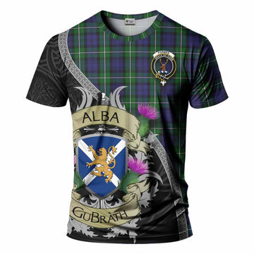 Forbes Tartan Family Crest T-Shirt Lion Rampant Royal Thistle Shield Celtic Inspired Kid's Shirt - Tartan Vibes Clothing