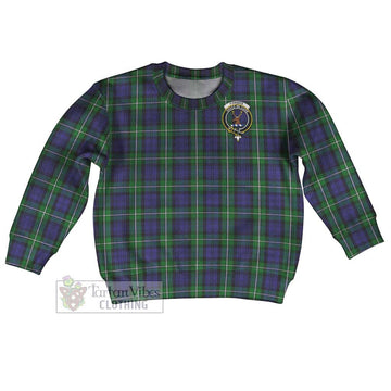 Forbes Tartan Kid Ugly Sweater with Family Crest