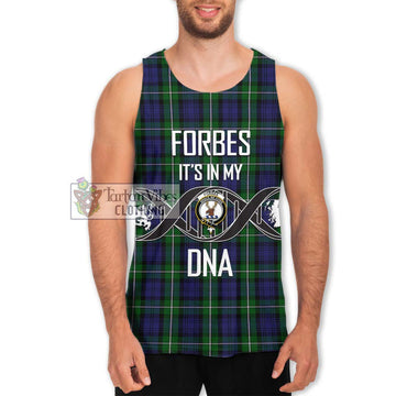 Forbes Tartan Men's Tank Top with Family Crest DNA In Me Style