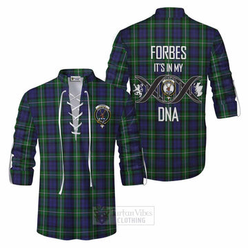 Forbes Tartan Ghillie Kilt Shirt with Family Crest DNA In Me Style