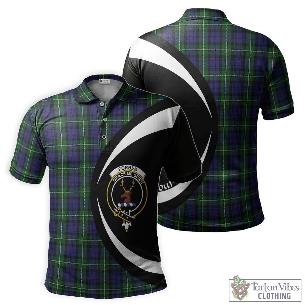 Forbes Tartan Men's Polo Shirt with Family Crest Circle Style Kid - Tartan Vibes Clothing