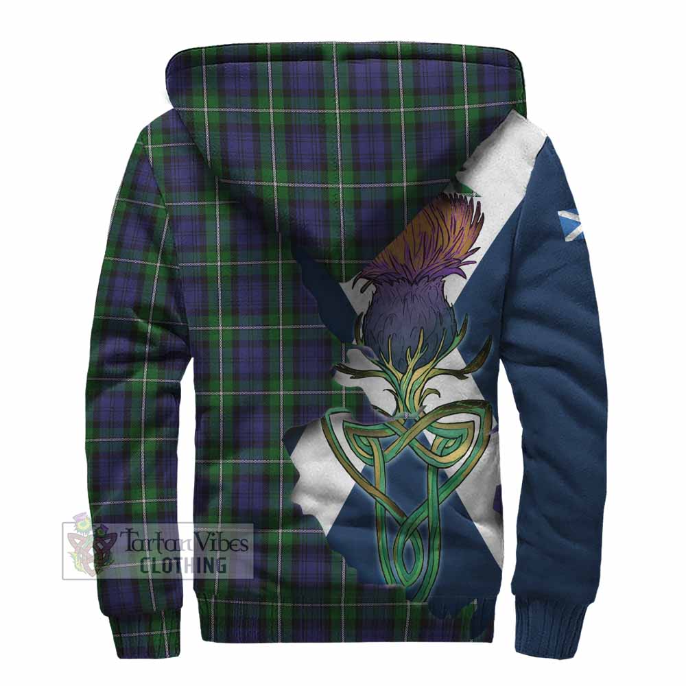 Forbes Tartan Family Crest Sherpa Hoodie Scottish Thistle Celtic Inspired - Tartan Vibes Clothing