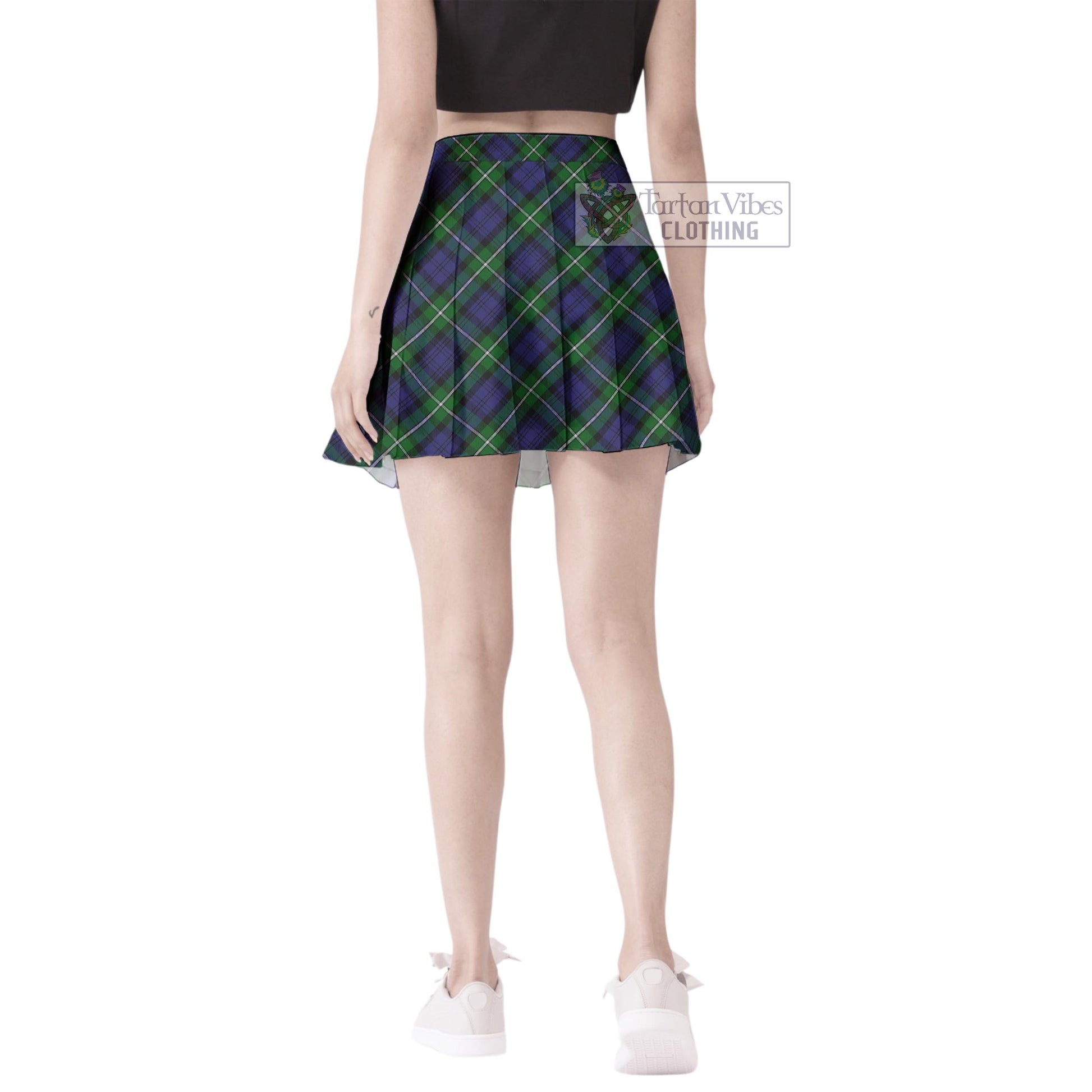 Tartan Vibes Clothing Forbes Tartan Women's Plated Mini Skirt