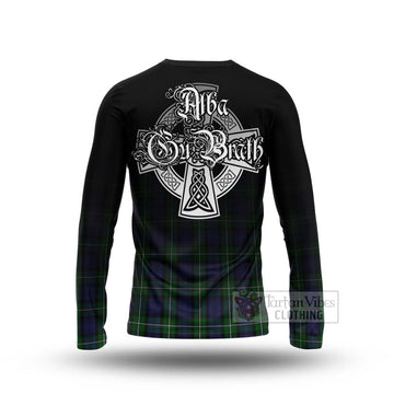 Forbes Tartan Long Sleeve T-Shirt Featuring Alba Gu Brath Family Crest Celtic Inspired