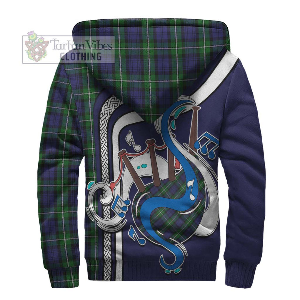 Forbes Tartan Sherpa Hoodie with Epic Bagpipe Style - Tartanvibesclothing Shop