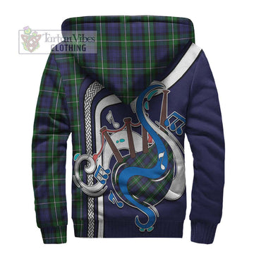 Forbes Tartan Sherpa Hoodie with Epic Bagpipe Style