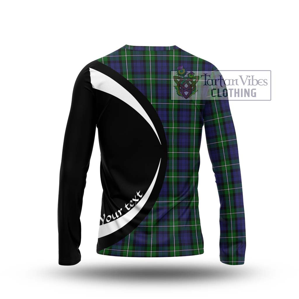 Forbes Tartan Long Sleeve T-Shirt with Family Crest Circle Style - Tartan Vibes Clothing