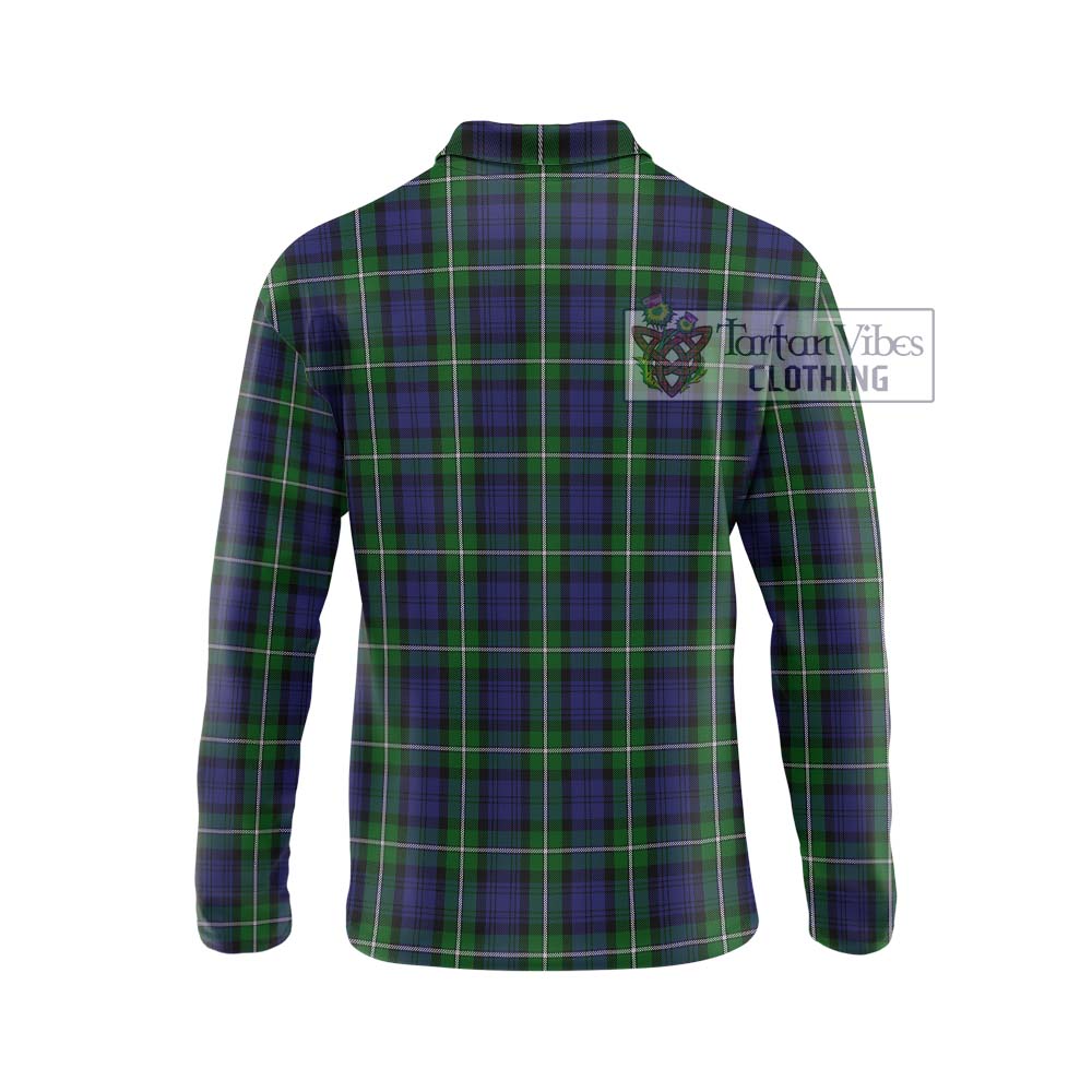 Forbes Tartan Long Sleeve Polo Shirt with Family Crest DNA In Me Style - Tartanvibesclothing Shop