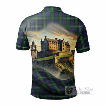 Forbes Tartan Family Crest Polo Shirt with Scottish Ancient Castle Style - Tartan Vibes Clothing